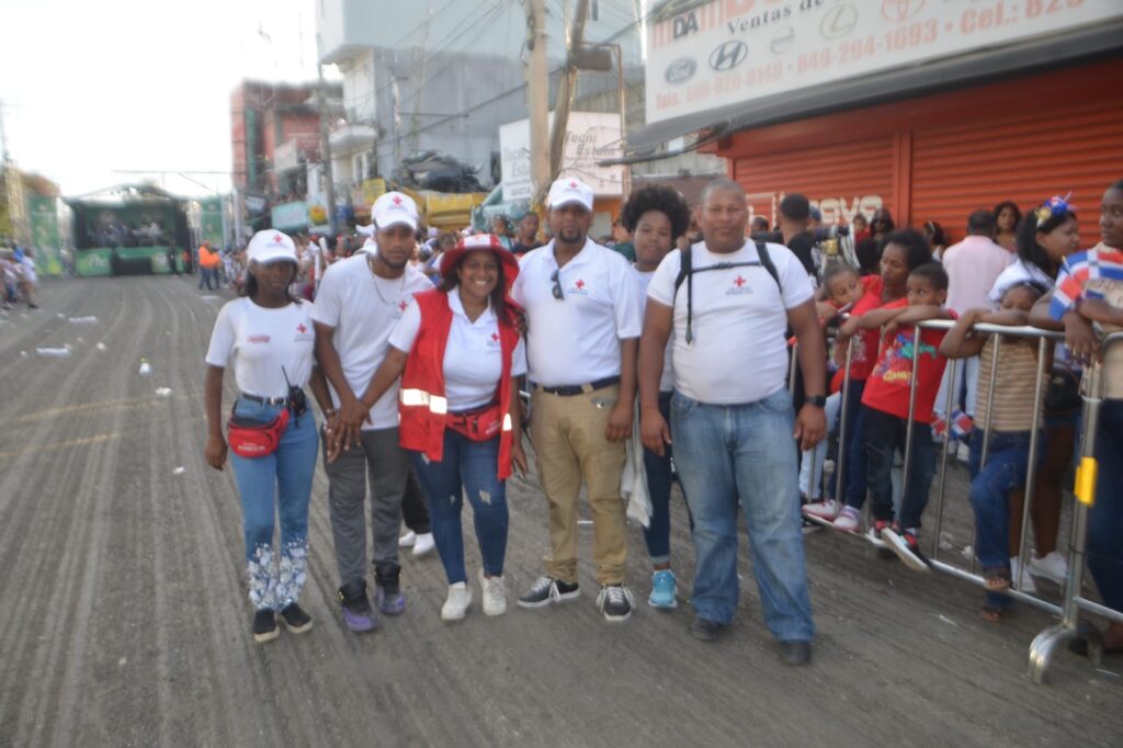 Cruz Roja Dominicana filial Herrera desplegó operativo preventivo en el Carnaval