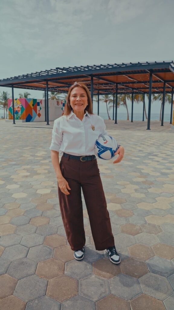 Carolina anuncia que la Alcaldía del DN proyectará partidos del Mundial de Fútbol en el Malecón Deportivo